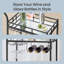Aarnav Metal Bar Cart-1865292101