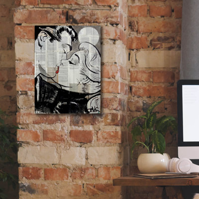 «Pop Kiss» par Loui Jover, art mural sur toile