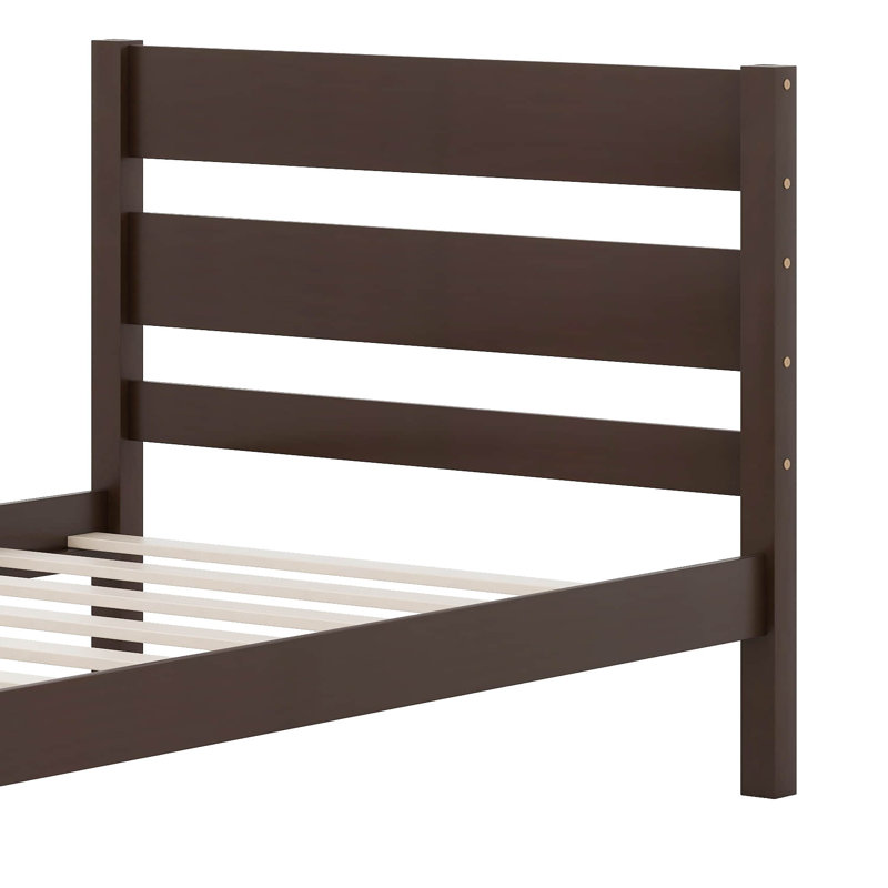 Cadres de lit plateforme en bois, Espresso