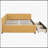 Full Size Linen Upholstered Daybed with 2 Storage Drawers, No Box Spring Needed, Ideal for Modern and Functional Living-1955329385
