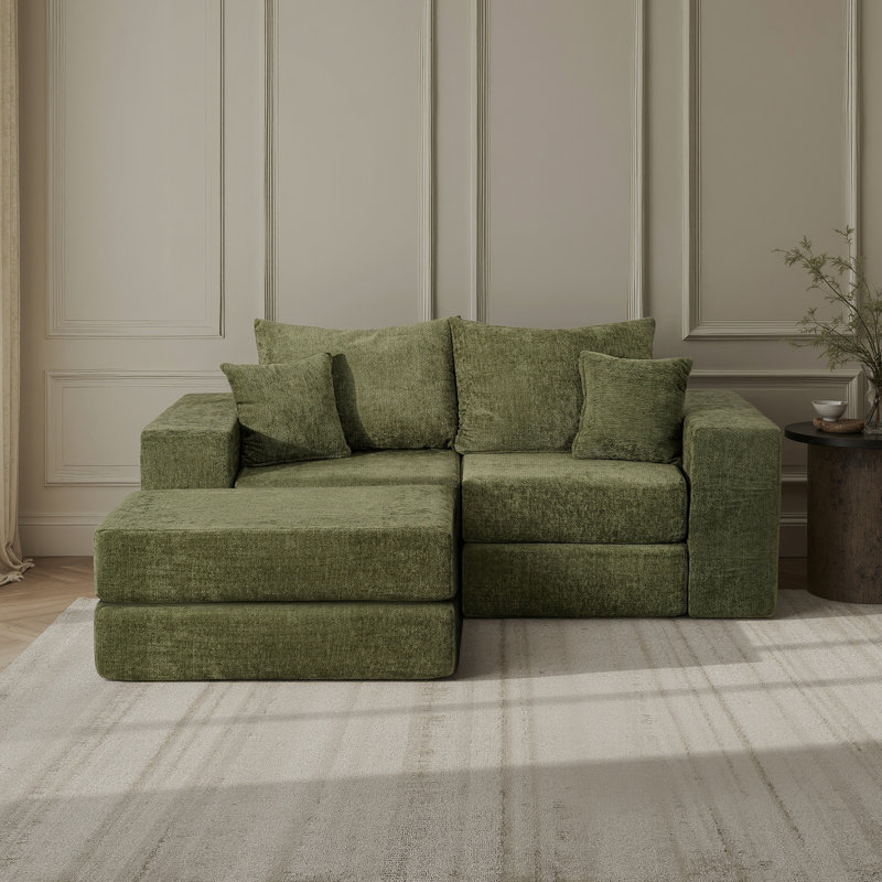 Canapé modulaire désossé sans assemblage Boneless, Vert