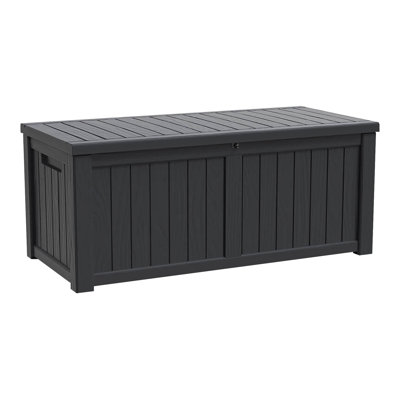 Modern Depo 120 Gallons Water Resistant Polypropylene(PP) Lockable Deck Box by Modern Depo