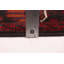 Tapis noir et rouge Teimani 3 pi 11 po x 6 pi 9 po