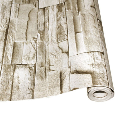 Deantrei Peel & Stick Brick Wallpaper Roll