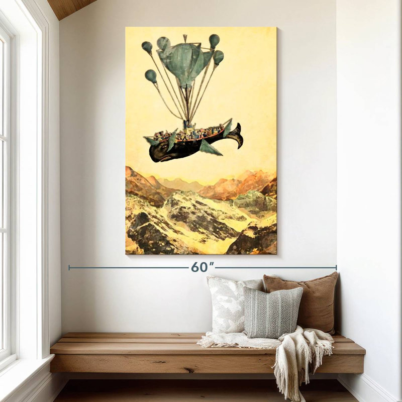 Kelan Flying Whale, 51" H x 34" W