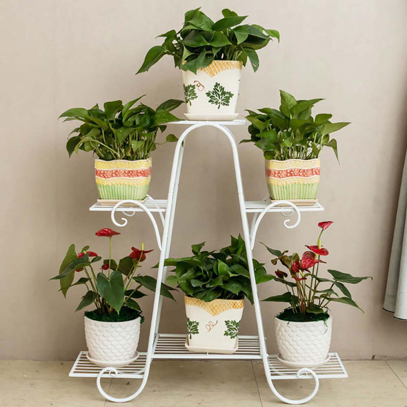 Eastep Metal Plant Stand, White