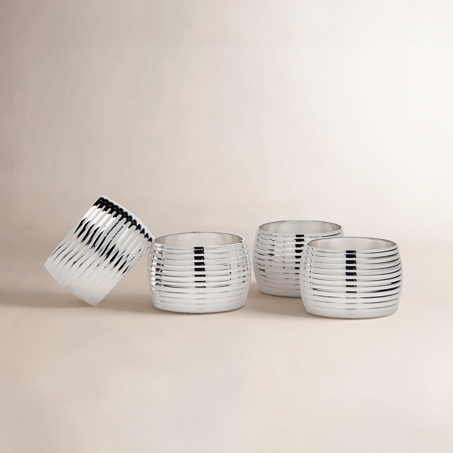 Napkin Rings, Silver