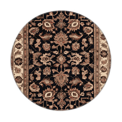 Persian Brown Indoor and Outdoor Area Rug