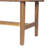 Aashild Acacia Wood Bench With PU Leather Seat
