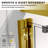 Duchess 56 to 60 in. x 66 in. H Semi-Frameless Stainless Steel Double Sliding Shower Door in Satin Brass with 5/16 in. (8mm) Clear Glass-124844531-124844529