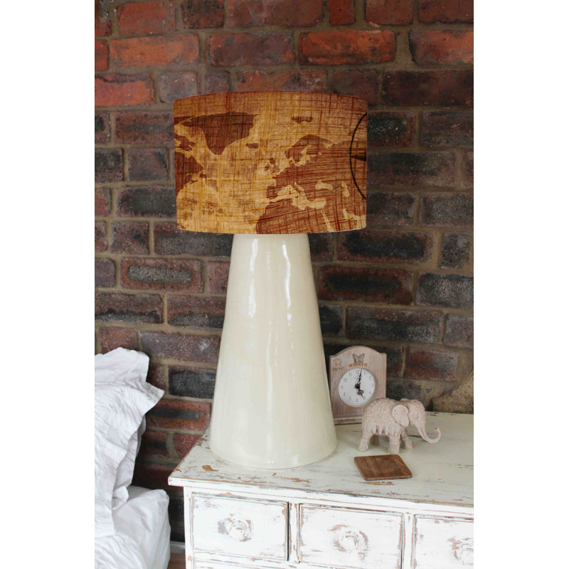 Cotton Drum Lamp Shade ( Uno ), 25cm H x 40cm W x 40cm D