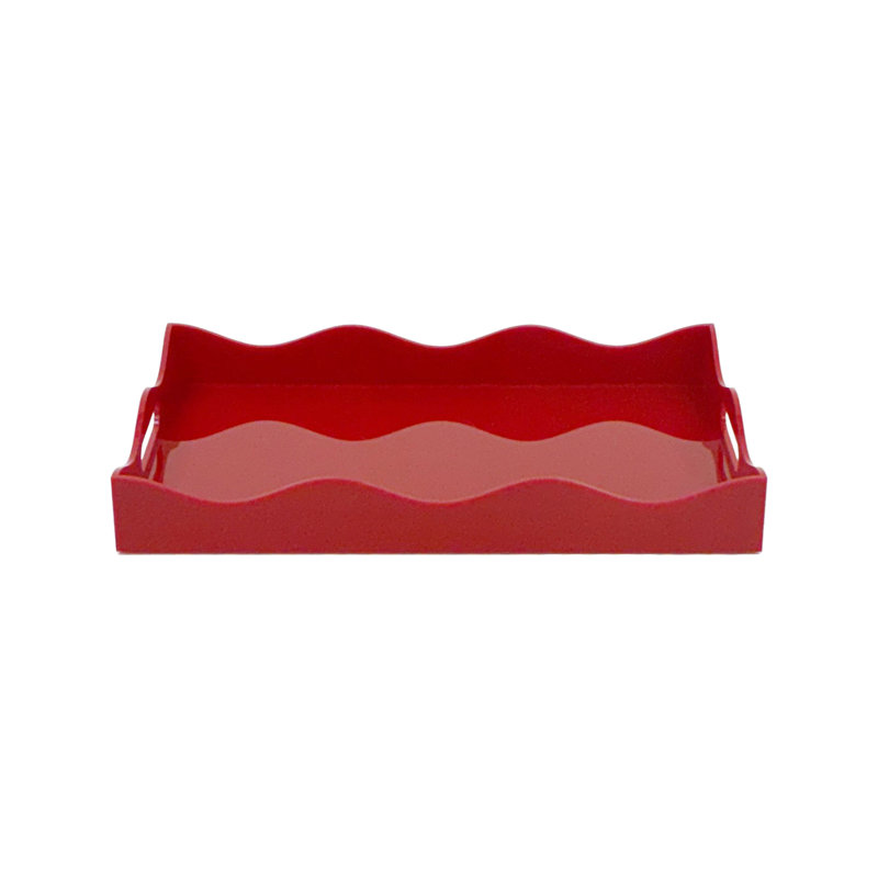 Plateau festonné Spangle - rouille, Rouille