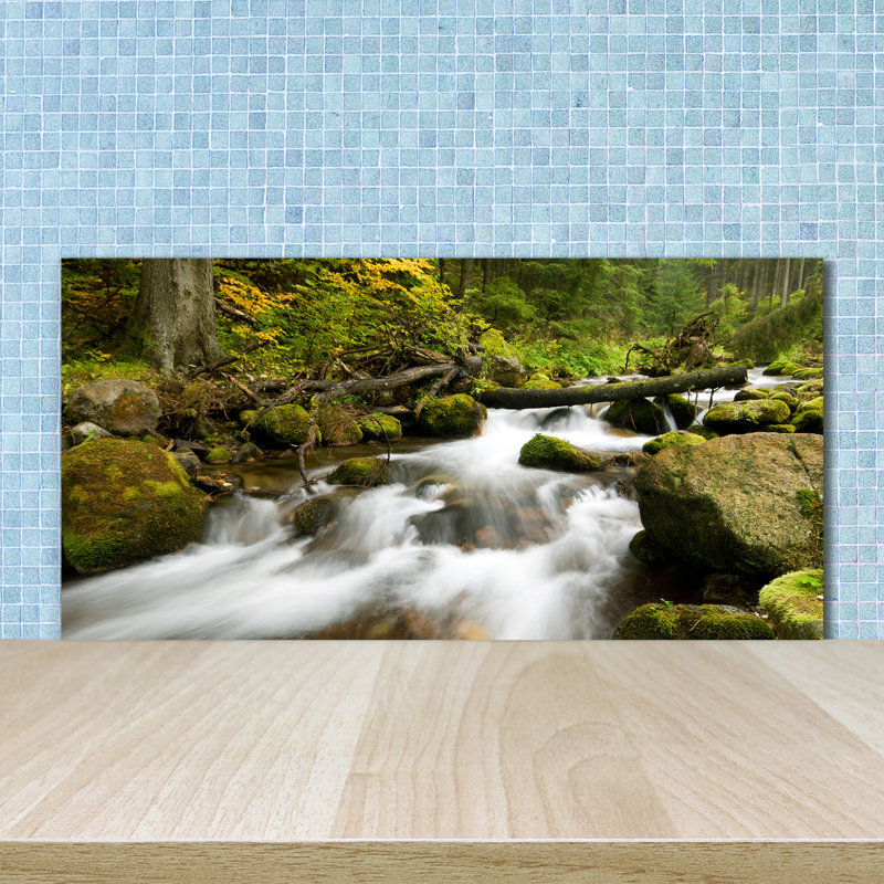 50cm W x 100cm L Glass Peel and Stick Panel