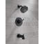 Trinsic 14 Series Single-Function Tub and Shower Trim Kit with Single-Spray H2Okinetic Shower Head, Matte Black (Valve Not Included)-33066178