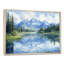 Glendaliz Mountain River Reflections In Rocky Mountains IV - Mountains, reproduction d'art sur toile-589668279-764553591-589668274
