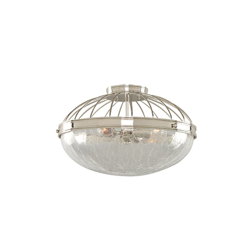 Montauk 3 LT Polished Nickel Flush Mount Kalco