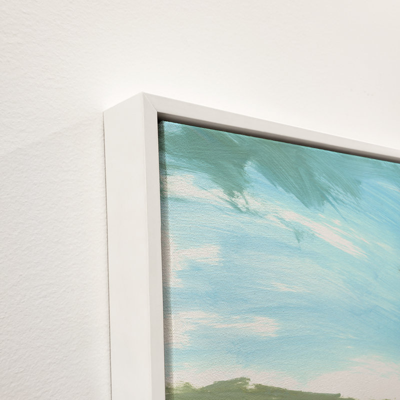Scrambled Palm Trees V Framed Painting Canvas