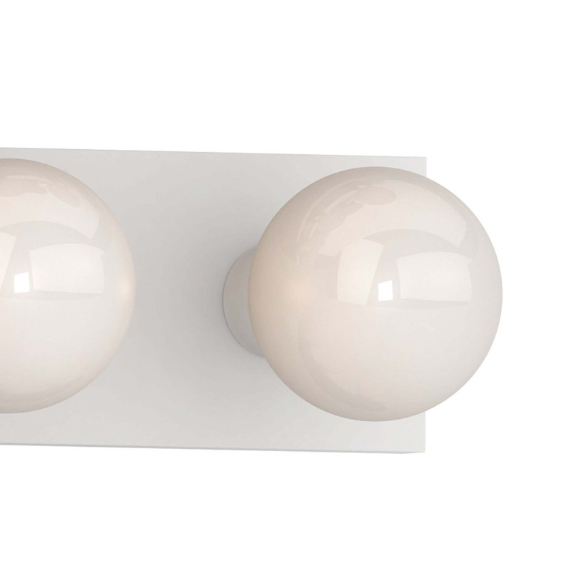 Barre d'éclairage de salle de bain murale blanche à 5 lumières Lantz, Blanc