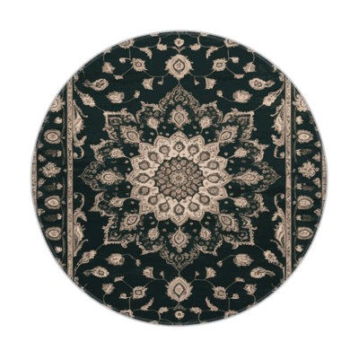 Tabriz Blue Indoor and Outdoor Area Rug