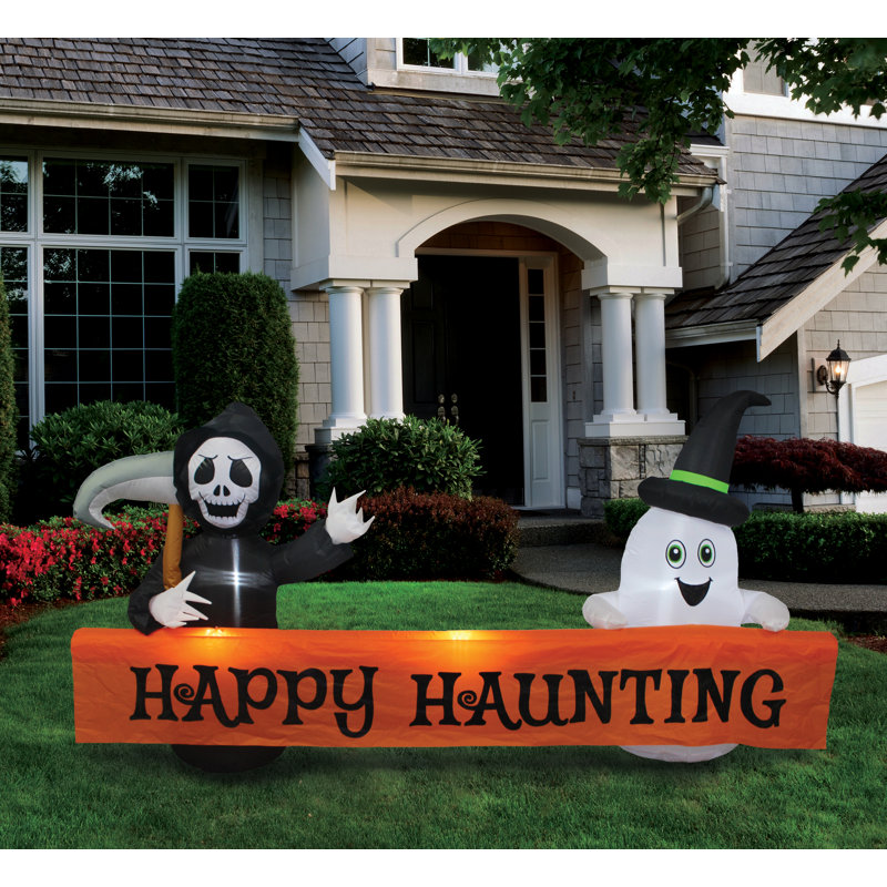 Bannière gonflable Happy Haunting