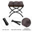 Quintanar 47cm Wide Solid Colour Footstool Ottoman