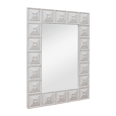 Tinasia Wood Flat Wall Mirror