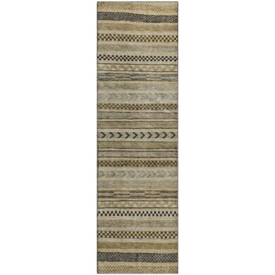 Premium Machine Washable Brennon AMF1625 Stripes Rug