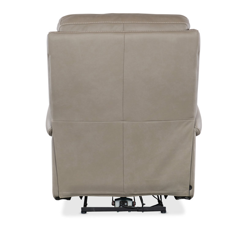 SS Power Recliner with Power Headrest, Somers Dark Taupe Genuine Leather
