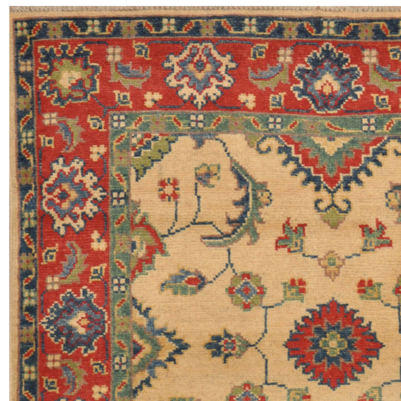 Tapis en laine Kazak fabriqué à la main Zaizi