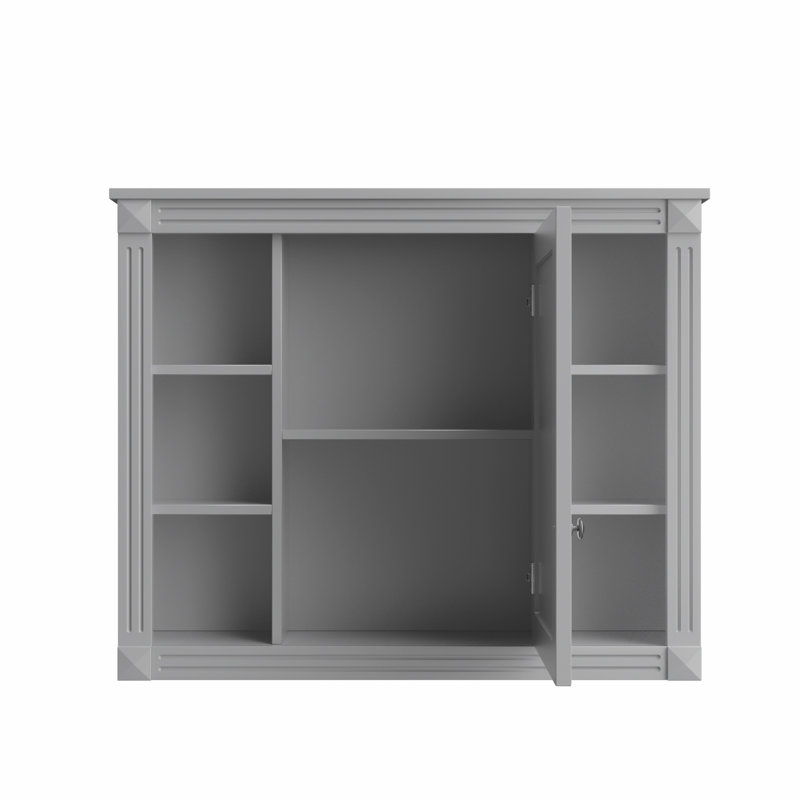 Armoire de rangement murale pour salle de bain, Gris