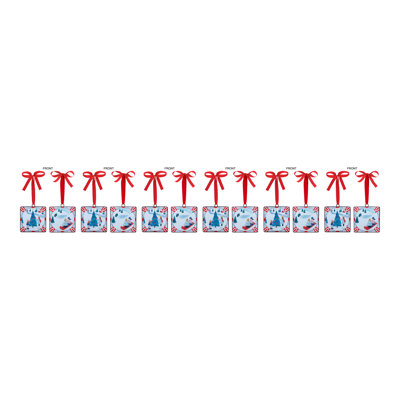 Hadeeqa 5'' Metal Holiday Shaped Ornament