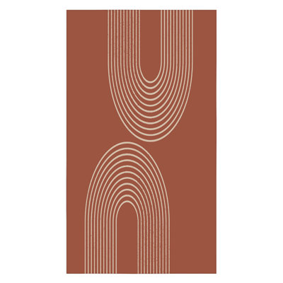Sheila Wenzel-Ganny Terra Cotta Minimalist Tablecloth