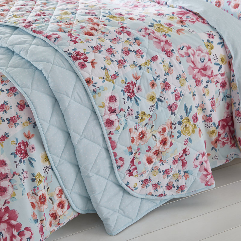 Flower Patchwork Bedspread