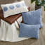 Housses de coussin décoratives en coton touffetées de couleur unie-118534979-118348096