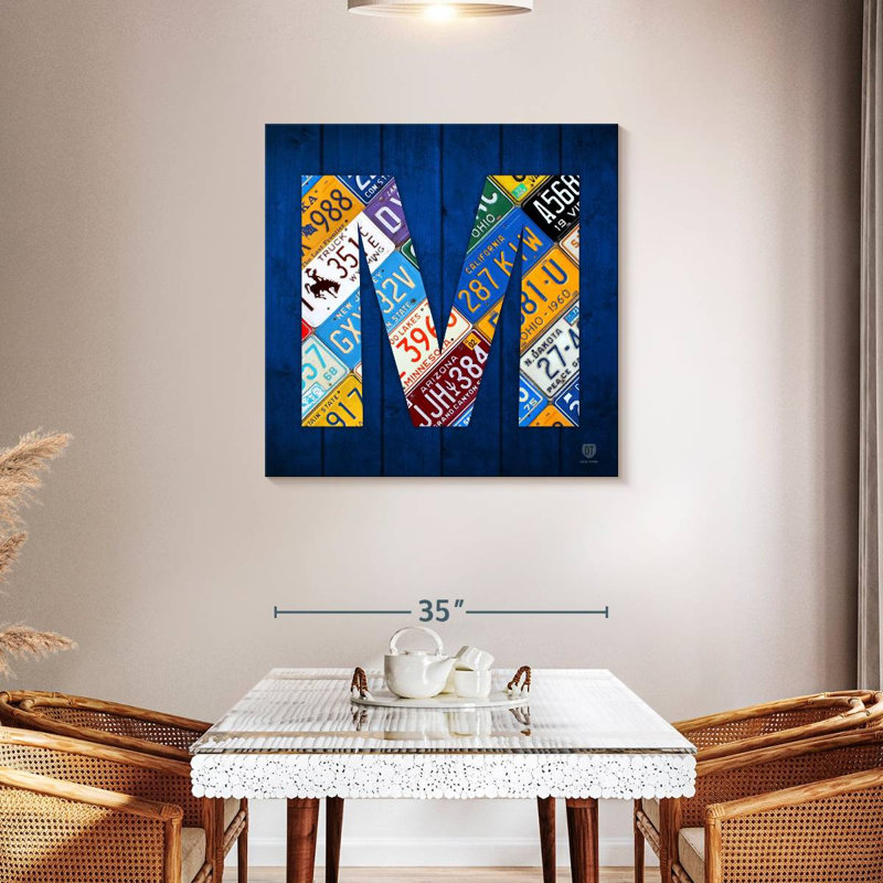 Tergel M License Plate, 36" H x 36" W