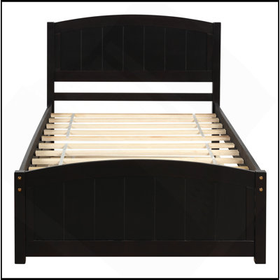 Lit plateforme simple avec lit gigogne