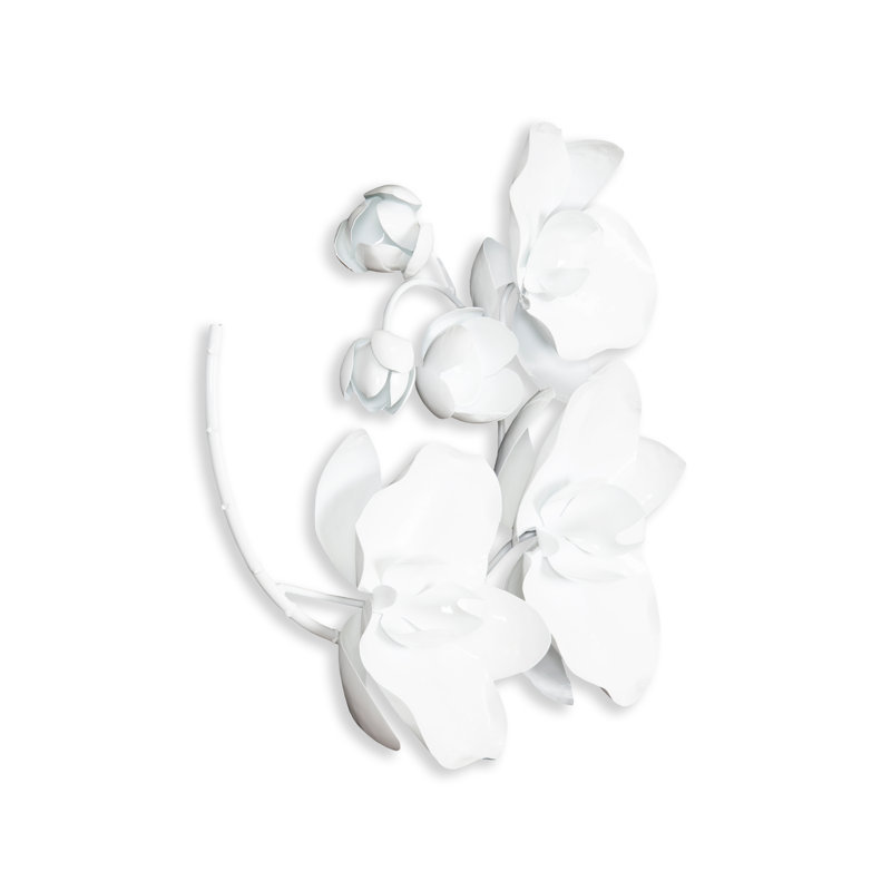Orchid Sprig Wall Décor, White