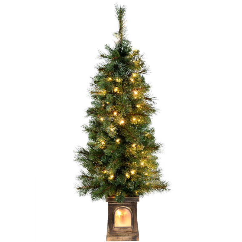 Victorian 120cm H Lighted Artificial Pine Christmas Tree