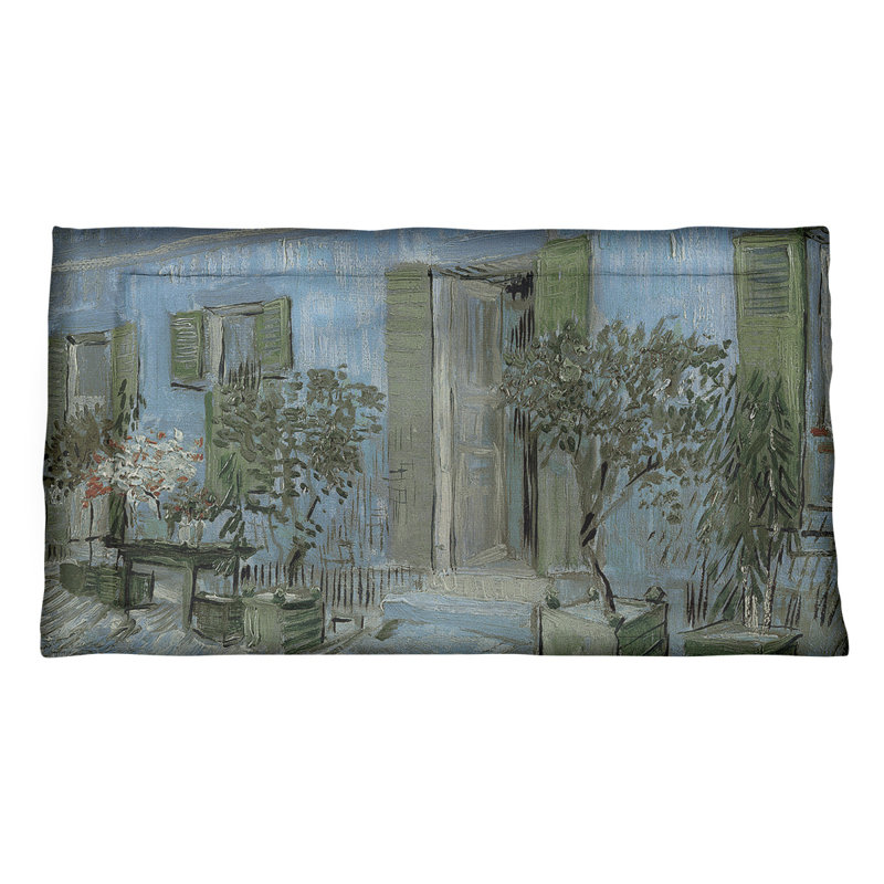 Taie décorative Vincent Van Gogh, Très grand, Polyester, Bleu
