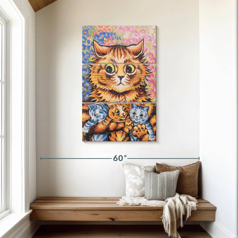 Brampt, un chat avec ses chatons