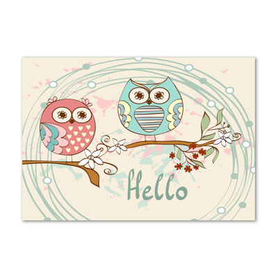 Owls - No Frame Print on Canvas