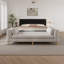 Méridienne moderne rembourrée avec banc et coussins décoratifs Modern-1095173018