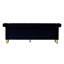 Canapé Chesterfield en velours (noir)