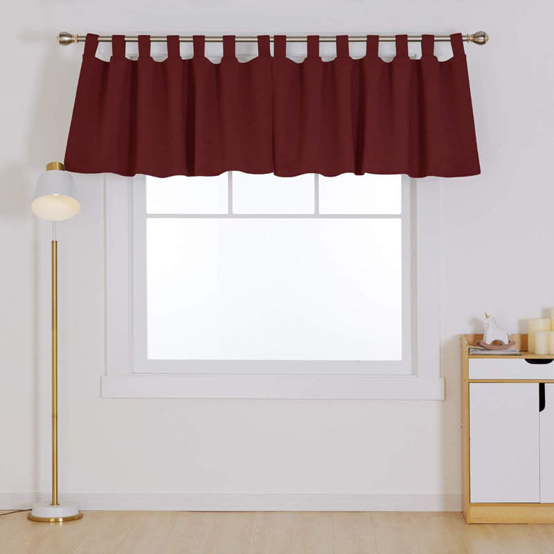 Blackout Curtain Pair, Red, 132cm wide x 61cm high