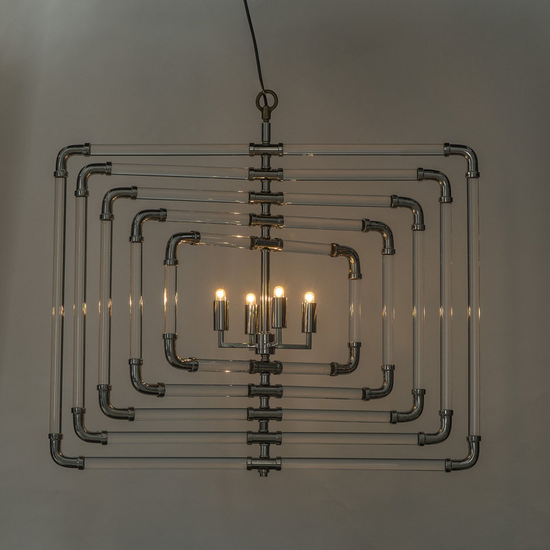Nellcote 4 - Light Chandelier, Polished Brass