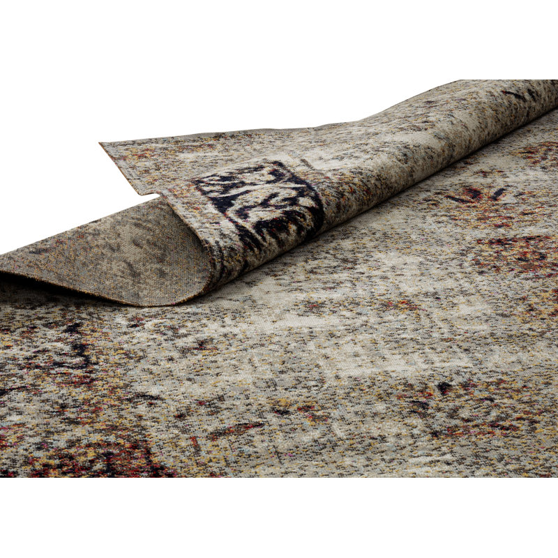 Ruppert Oriental Area Rug in Gray, Rectangle 8'7" x 11'6"