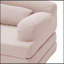 Causeuse pliable en velours côtelé avec coussin moelleux-133086486