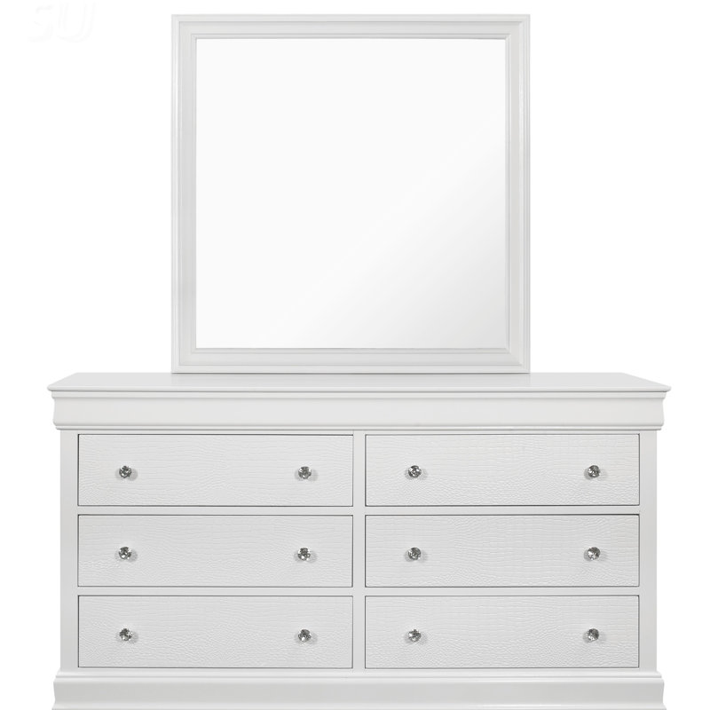 SHAKER CROCODILE DRESSER (Dresser), White