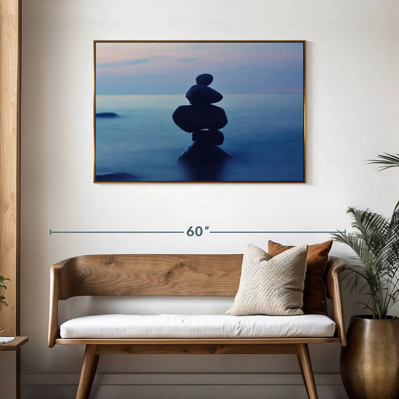 Harmonie zen, Floating Frame Gold, 43 po x 29 po