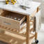 Chariot de cuisine Cherise avec comptoir personnalisable-1151460266